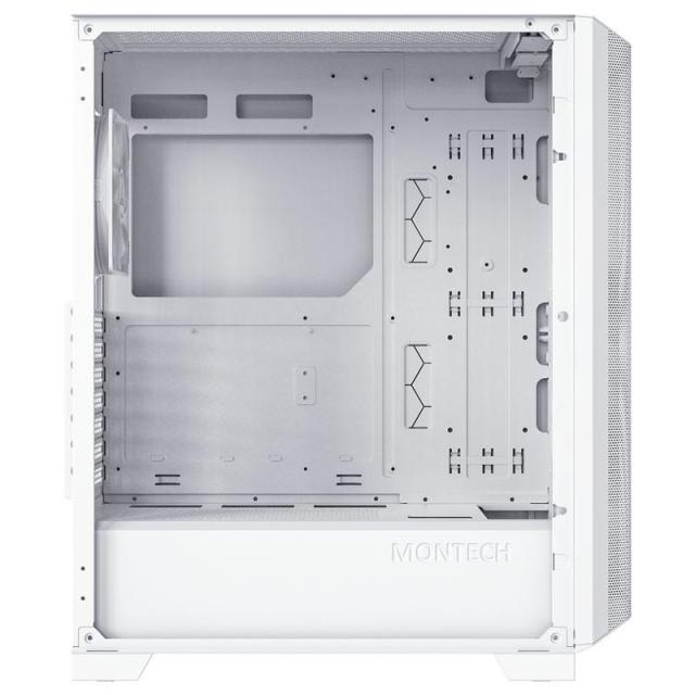 Кутия MONTECH SKY ONE Lite RGB, TG, 1 x Type-C, 2 xUSB3.0, Mid-Tower, ATX, Бяла