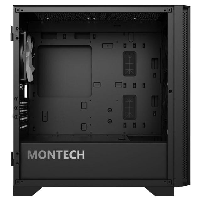 Кутия MONTECH AIR 1000 ARGB, TG, 1 x USB2.0, 2 x USB3.0, Mid-Tower, Micro-ATX, Черна