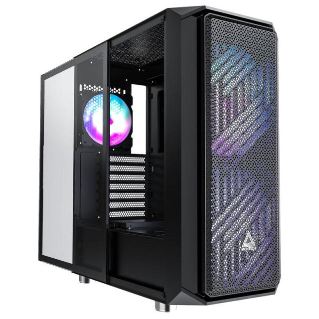 Кутия MONTECH AIR X MESH 200mm ARGB, Tempered Glass, 1 x USB2.0, 2 x USB3.0, Mid-Tower, ATX, Черна