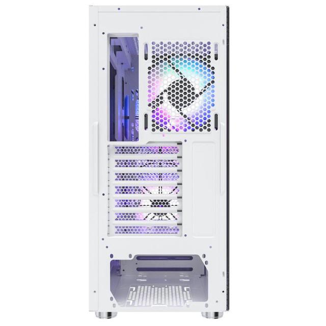 Кутия MONTECH AIR X MESH 200mm ARGB, Tempered Glass, 1 x USB2.0, 2 x USB3.0, Mid-Tower, ATX, Бял