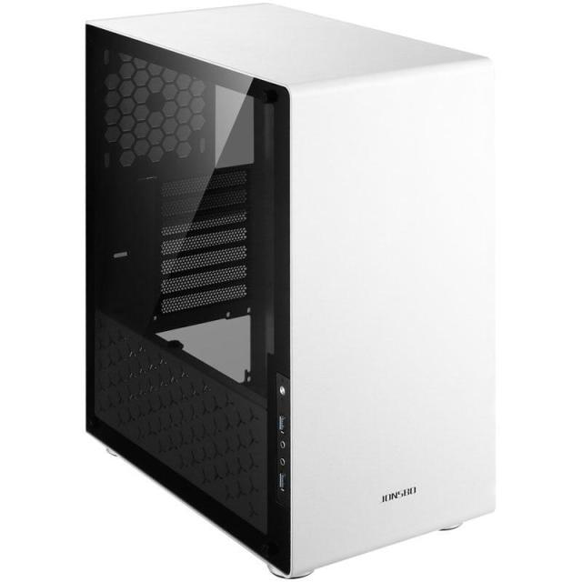 Кутия Jonsbo U4, TG, 2 x USB 3.0, 2 x HD-Audio, Mid-Tower ATX, Бяла