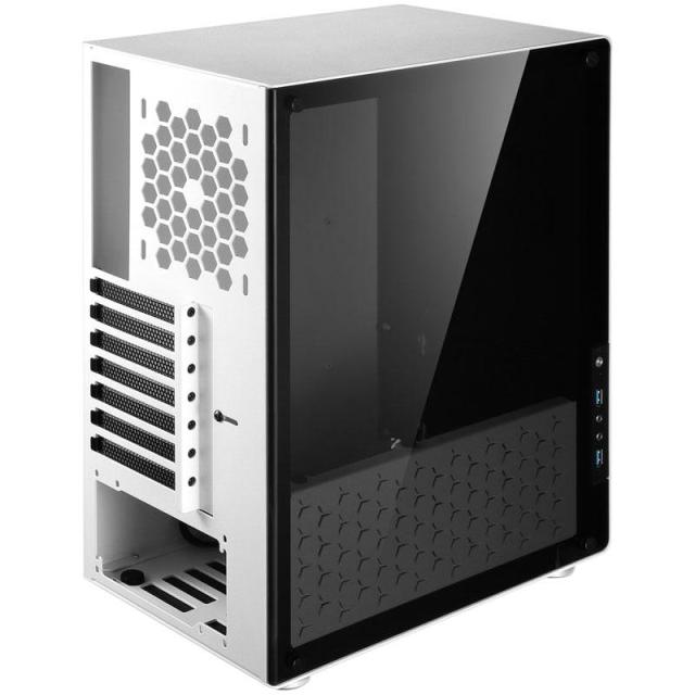 Кутия Jonsbo U4, TG, 2 x USB 3.0, 2 x HD-Audio, Mid-Tower ATX, Бяла