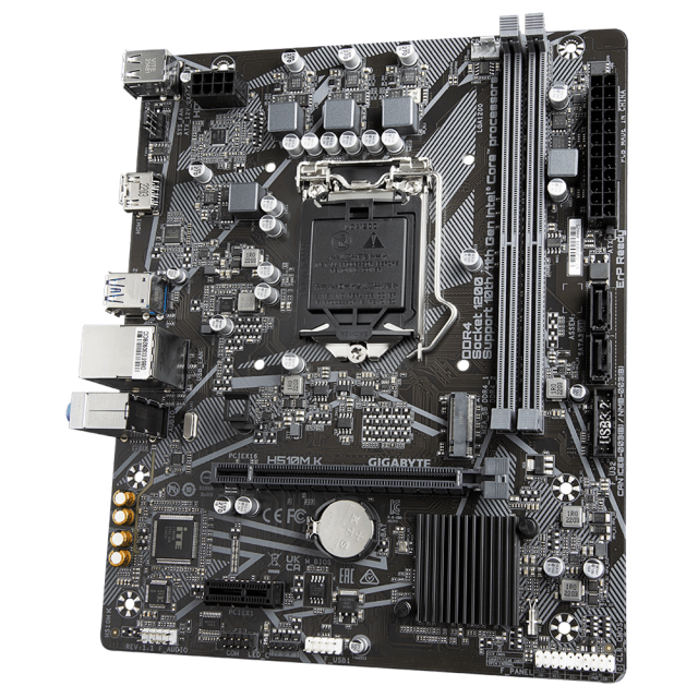 Дънна платка GIGABYTE H510M-K, H510, LGA1200, DDR4, PCI-E 4.0 (HDMI), 2 x SATA 6Gb/s, 1x M.2, 2 x USB 3.2, Micro ATX