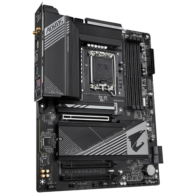 Дънна платка GIGABYTE B760 AORUS ELITE AX, socket 1700, 4 x DDR4, (DP/HDMI), USB Type-C, Wi-Fi 6E, Bluetooth, 3 x M.2, ATX