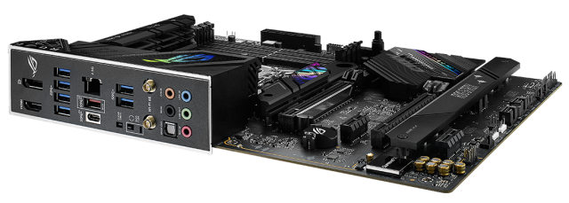 Дънна платка ASUS ROG STRIX B760-F GAMING WIFI, LGA1700, (HDMI/DP) 4x DDR5, PCIe 5.0,  WiFi 6E, 3x M.2,1 x USB Type-C,  Aura Sync RGB, ATX