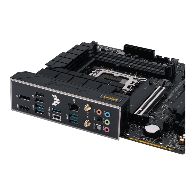 Дънна платка ASUS TUF GAMING B760M-PLUS WIFI D4, LGA 1700, (HDMI/DP) 4x DDR4, PCIe 5.0, WiFi 6, 1 x USB Type-C, Micro-ATX
