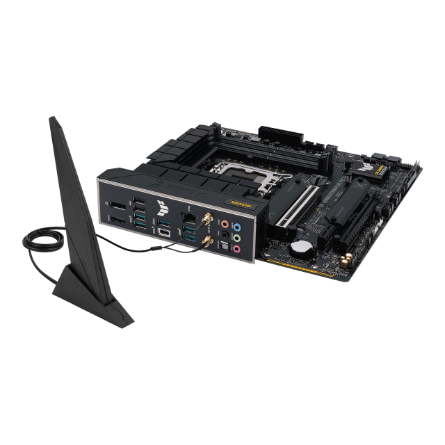 Дънна платка ASUS TUF GAMING B760M-PLUS WIFI D4, LGA 1700, (HDMI/DP) 4x DDR4, PCIe 5.0, WiFi 6, 1 x USB Type-C, Micro-ATX