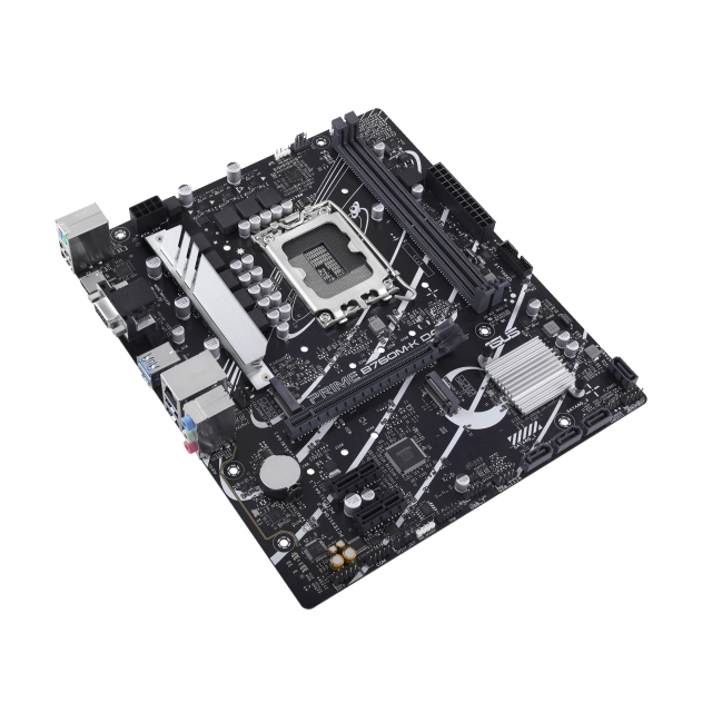 Дънна платка ASUS PRIME B760M-K D4, PCIe 4.0, LGA 1700, (HDMI/VGA), 2xDDR4, 4 x SATA 6Gb/s, 2xM.2 Gen4, Aura Sync, mATX