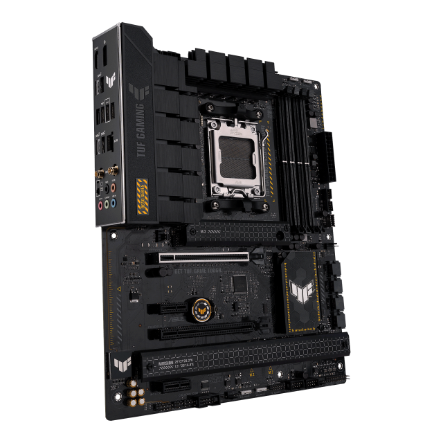 Дънна платка ASUS TUF GAMING B650-PLUS WIFI, AM5, PCIe 4.0, (HDMI/DP), 4xDDR5, Wi-Fi 6, 4xSATA 6Gb/s, 3xM.2 Gen4, 1xUSB Type-C, ASUS Aura Sync, ATX 