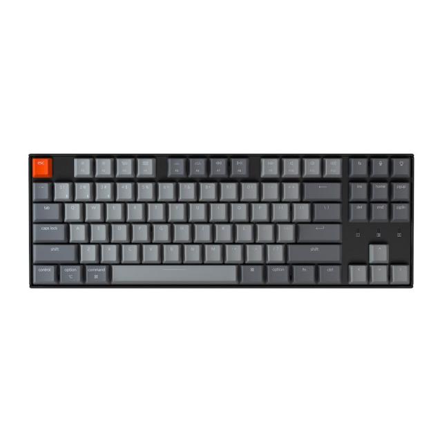 Геймърска Механична клавиатура Keychron K8 G2, Hot-Swappable TKL Gateron Blue Switch White LED Gateron Blue Switch ABS