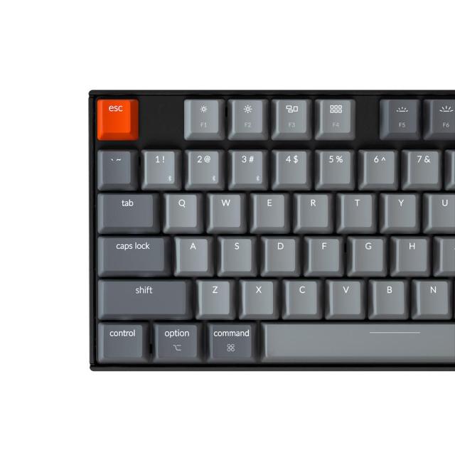 Геймърска Механична клавиатура Keychron K8 G2, Hot-Swappable TKL Gateron Blue Switch White LED Gateron Blue Switch ABS