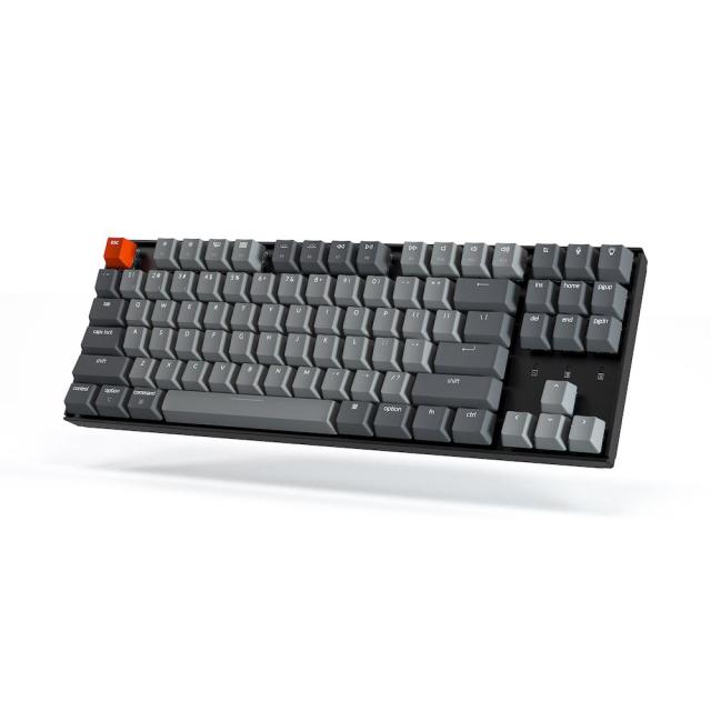 Геймърска Механична клавиатура Keychron K8 G2, Hot-Swappable TKL Gateron Blue Switch White LED Gateron Blue Switch ABS