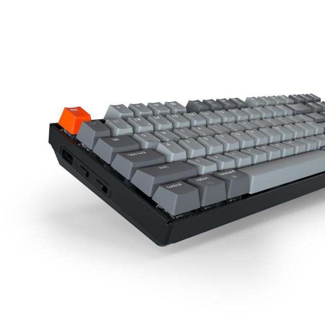 Геймърска Механична клавиатура Keychron K8 G2, Hot-Swappable TKL Gateron Blue Switch White LED Gateron Blue Switch ABS