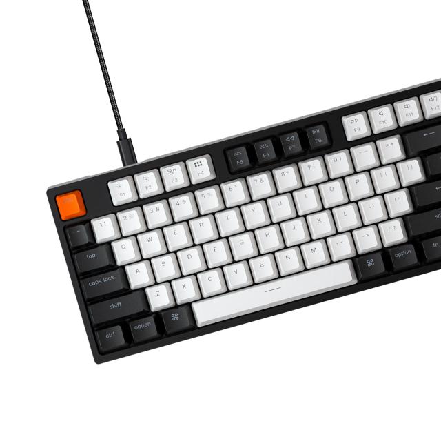 Геймърска механична клавиатура Keychron C1 TKL Gateron G Pro B3, Brown Switch RGB Backlight