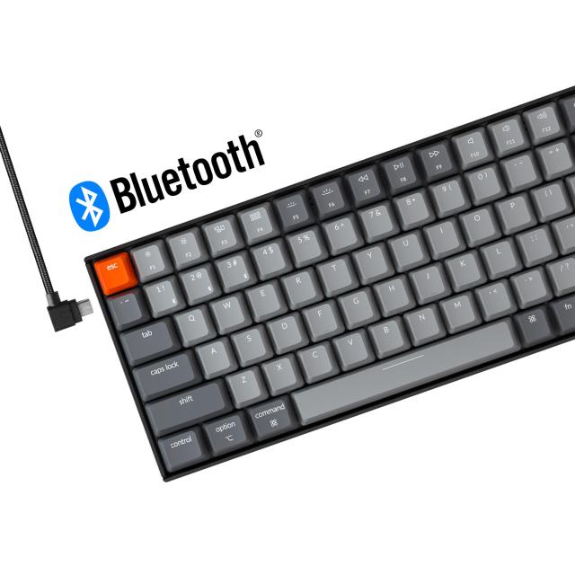 Геймърска Механична клавиатура Keychron K4 J3, Hot-Swappable Full-Size Gateron Brown Switch RGB Backlight, алуминиева рамка