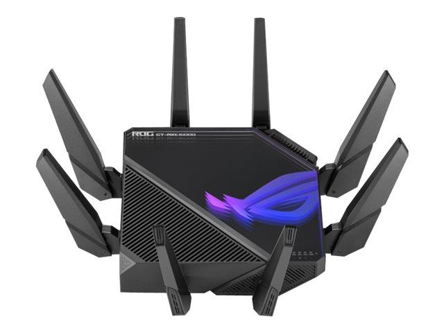 Рутер ASUS ROG Rupture GT-AXE16000 Quad-band WiFi 6E 802.11ax Gaming Router Dual 10G ports 2.5G WAN port VPN Fusion AiMesh