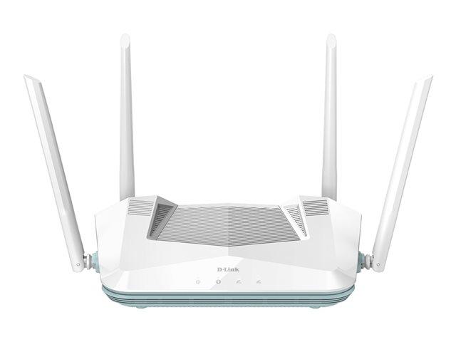 Рутер D-Link EAGLE PRO AI AX3200 Smart Router R32/E, 3200Mbps, 2.4GHz (800 Mbps) / 5GHz (2402 Mbps), Wireless AX, 4x 10Base-T/100Base-TX/1000Base-T, 1x 10Base-T/100Base-TX/1000Base-T