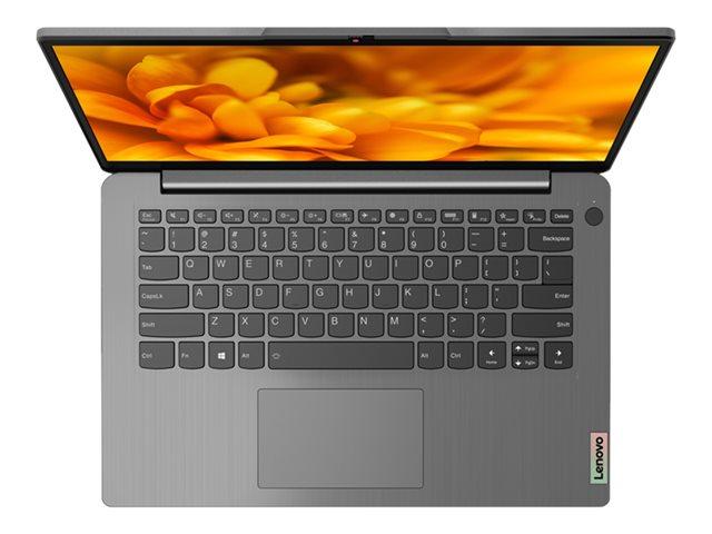 Лаптоп Lenovo IdeaPad 3 14ITL6, (2-ядрен) Tiger Lake Intel Core i3-1115G4 3.0/4.1 GHz, 14" (35.56 cm) Full HD IPS Anti-Glare Display, (HDMI), 8GB DDR4, 512GB SSD, 1x USB-C 3.2 Gen 1, Free DOS, Grey 82H700LTBM