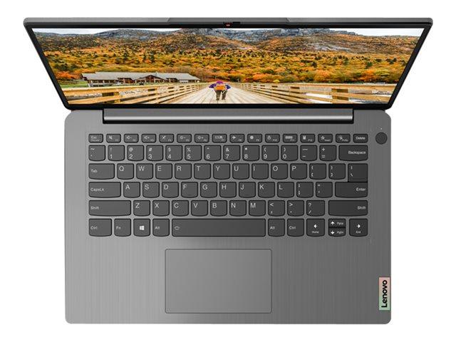 Лаптоп LENOVO IdeaPad 3 (4-ядрен) AMD Ryzen 3 5300U 2.6/3.8GHz, 14" (35.56 cm) Full HD IPS Anti-Glare, 8GB DDR4, 256GB PCIe, Free DOS Arctic Grey 82KT004SBM