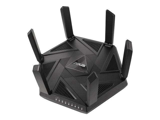 Рутер Asus RT-AXE7800, 7800Mbps, 2.4GHz (574 Mbps)/ 5GHz (4804 Mbps)/6GHz (2402 Mbps), 1x 2.5G Mbps for WAN/LAN, 1 x RJ45 10/100/1000Mbps for WAN/LAN, 3x RJ45 10/100/1000Mbps for LAN, 1x USB 3.2