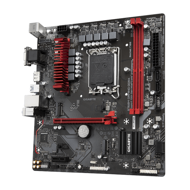 Дънна платка GIGABYTE B760M GAMING, LGA1700, 2xDDR4, (HDMI/DP/VGA), PCIe 4.0, 2xM.2 NVMe, USB Type-C, ATX