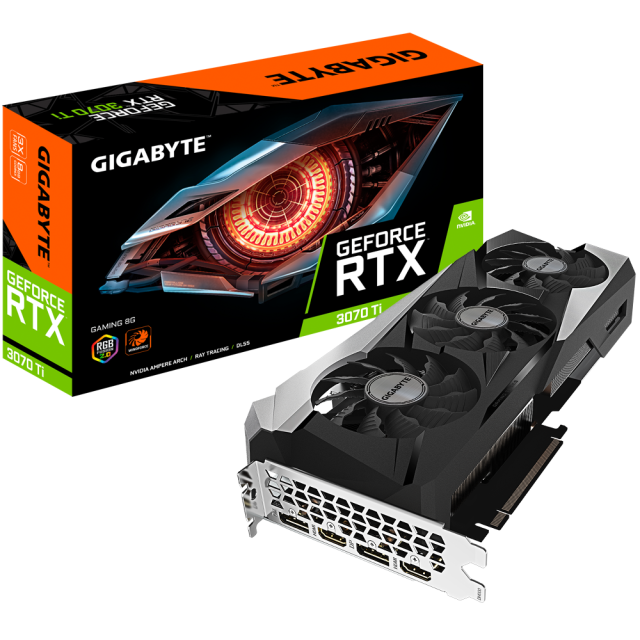 Видео карта GIGABYTE GeForce RTX 3070 TI GAMING 8GB GDDR6X, 256-bit, 2xDP, 2xDMI