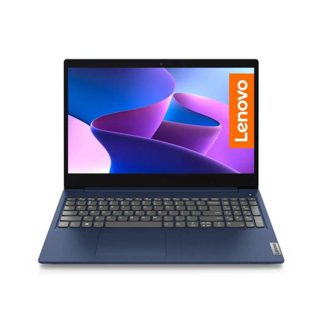 Лаптоп Lenovo IdeaPad 3 82KU004TBM, 15.6'' (39.62 cm) FHD, Ryzen 5 5500U, 12GB DDR4 RAM, 512GB PCIe Gen3 SSD, Тъмно син, Free DOS