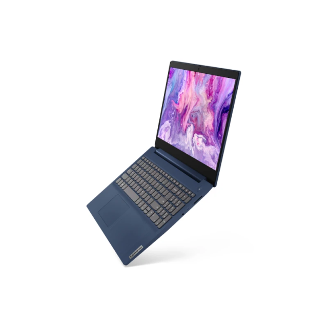 Лаптоп Lenovo IdeaPad 3 82KU004TBM, 15.6'' (39.62 cm) FHD, Ryzen 5 5500U, 12GB DDR4 RAM, 512GB PCIe Gen3 SSD, Тъмно син, Free DOS