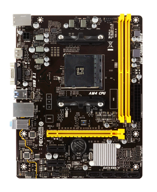 Дънна платка BIOSTAR A320MH, AMD A320, sock. AM4, Ver 6.X