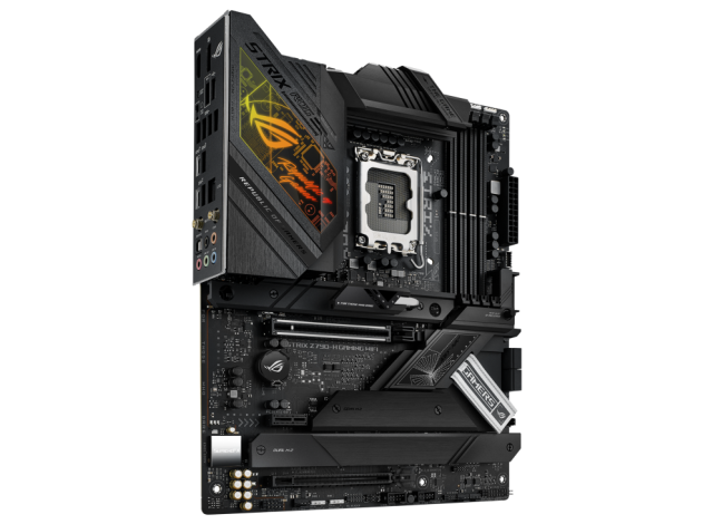 Дънна платка ASUS ROG STRIX Z790-H GAMING WIFI, LGA1700, Wi-Fi 6E, 4xDDR5, 4xSATA 6Gb/s, PCIe 5.0, (DP&HDMI), 4x M.2, 1x USB 3.2 Gen 2x2 Type-C, Bluetooth v5.3, AURA Sync RGB, ATX