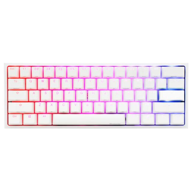 Геймърскa механична клавиатура Ducky One 2 Mini V2 White RGB, Cherry MX Red