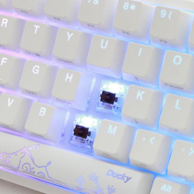 Геймърскa механична клавиатура Ducky One 2 Mini V2 White RGB, Cherry MX Red