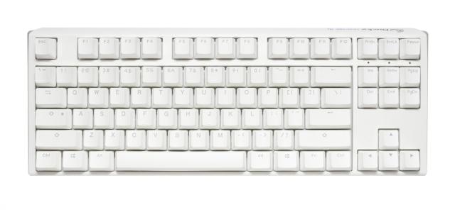 Геймърскa механична клавиатура Ducky One 3 Pure White TKL Hotswap Cherry MX Clear, RGB, PBT Keycaps