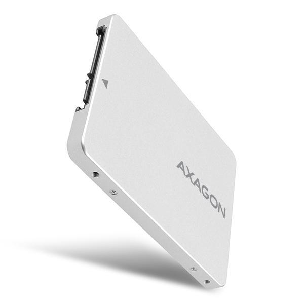 Конвертор Estillo Axagon RSS-M2SD, SATA 6G към M.2 SATA, Алуминий, Сребрист