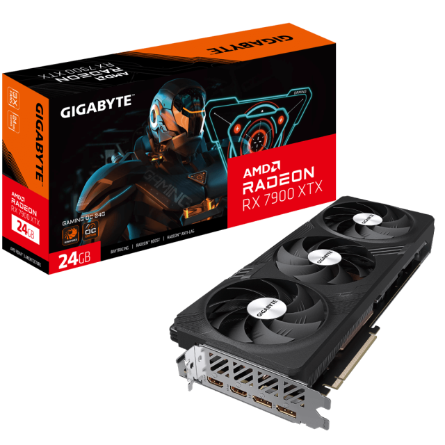 Видео карта GIGABYTE AMD RADEON RX 7900 XTX GAMING OC 24GB GDDR6, 384-bit, 2xHDMI, 2xDP
