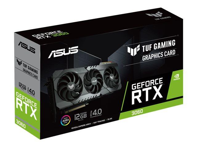 Видео карта ASUS TUF RTX3060 OC V2 GAMING, 12GB GDDR6, 192-bit, PCIe 4.0, 2xHDMI 2.1, 3xDP 1.4a, 90YV0GC0-M0NA10