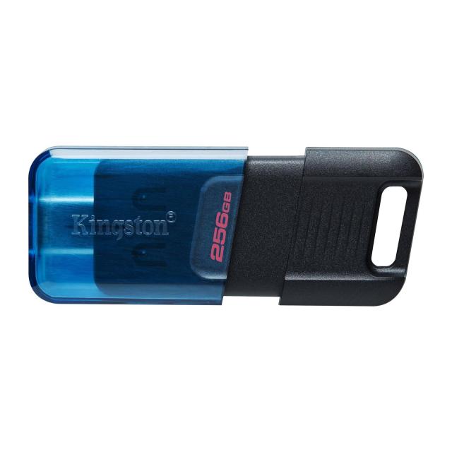 USB памет KINGSTON DataTraveler 80M, 256GB, USB-C 3.2 Gen 1, Черен/Син