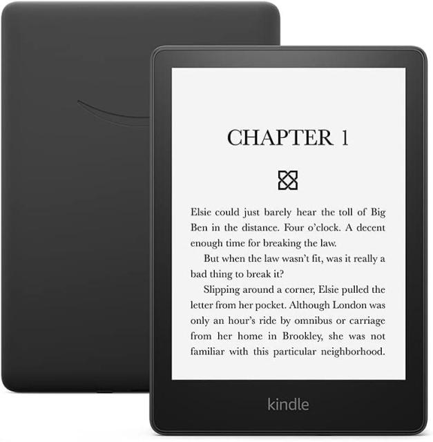 eBook четец Kindle Paperwhite 2022, 6.8", 16GB, WiFi, Регулируема светлина, Bluetooth, IPX8, Черен