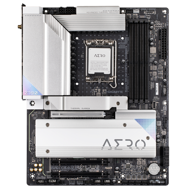 Дънна платка GIGABYTE Z790 AERO G LGA1700, PCIe 5.0, 4xDDR5, Wi-Fi 6E, RGB Fusion, USB Type-C, HDMI, DP, ATX