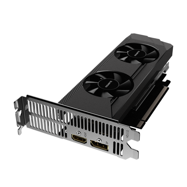 Видео карта GIGABYTE AMD Radeon RX 6400 Low Profile  4GB GDDR6, 64-bit, HDMI, DP