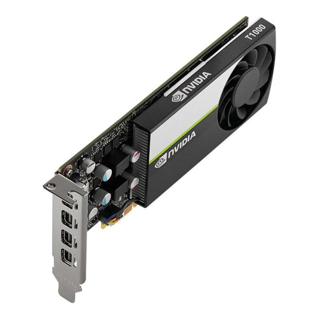 Видео карта PNY NVIDIA T1000 8GB GDDR6, 128-bit, PCI-E 3.0, GDDR6, 4 x miniDisplayPort