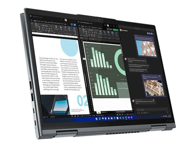Лаптоп LENOVO Thinkpad X1 Yoga G7 T (12-ядрен) Alder Lake Intel Core i5-1240P 1.7/4.4 GHz, 12M, 14.0" (35.56 cm) WUXGA AG, 16GB DDR5, 512GB SSD M.2, Intel Iris Xe, Wi-Fi 6E + BT, Windows 11 Pro, 21CD0054BM