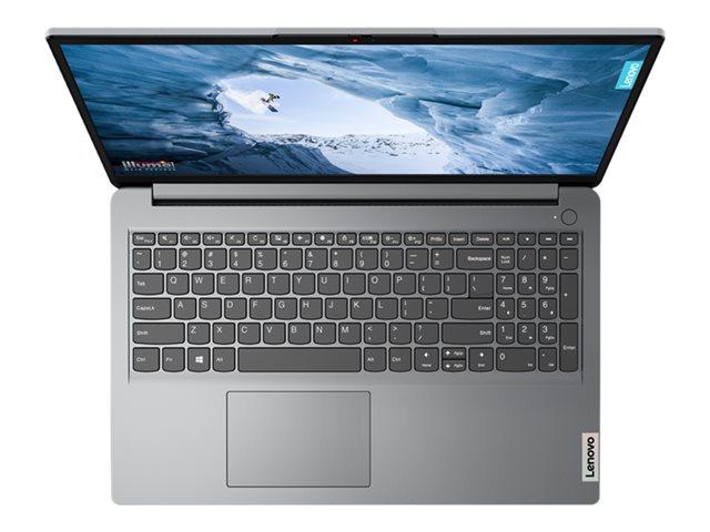 Лаптоп LENOVO IdeaPad 1 UltraSlim, Intel Celeron N4500 1.1/2.8GHz, 15.6'' (39.62 cm) FHD AG, 4GB DDR4, 256GB PCIe, Free DOS, Cloud Grey, 82LX006FBM