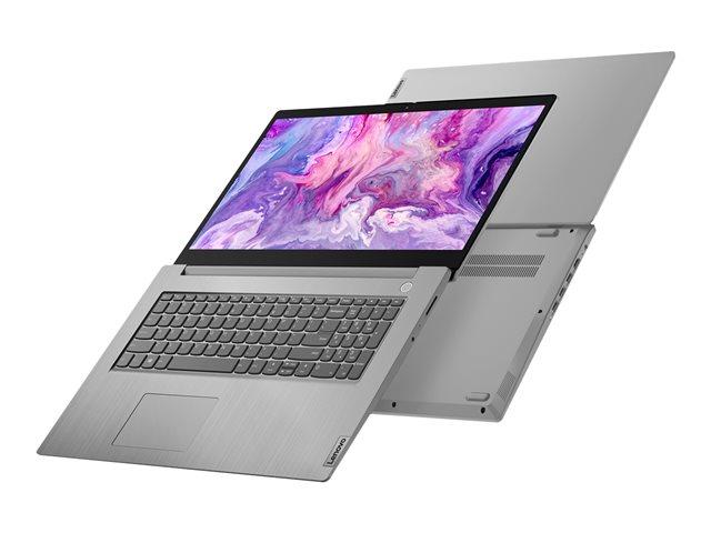 Лаптоп LENOVO IdeaPad 3 UltraSlim (4-ядрен) AMD Ryzen 3 5425U 2.7/4.1GHz, 17.3" (43.94 cm) FHD AG 300N sRGB, 8GB DDR4, 512GB PCIe, Free DOS, Arctic Grey, 82RQ004MBM