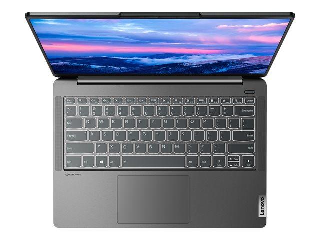 Лаптоп LENOVO IdeaPad 5 Pro (6-ядрен) AMD Ryzen 5 6600HS 3.3/4.5GHz, 14" (35.56 cm) 2.2K IPS AG 300N sRGB, 16GB DDR5, 512GB PCIe, Windows 11 Home, Cloud Grey 82SJ003EBM