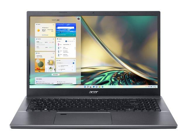 Лаптоп ACER NB ASPIRE 5 A515-57-56E6 (10-ядрен) Intel Core i5 (12th Gen) 1235U 1.3/4.4 GHz,  15.6'' (39.62 cm) FHD IPS SLIM BEZEL, 16GB RAM DDR4, 512GB SSD, Free DOS, Steal Gray, NX.K3KEX.006