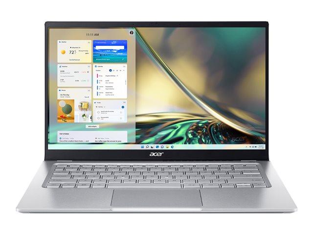 Лаптоп ACER NB Swift SF314-512-7095 (12-ядрен) Intel Core i7-1260P 1.5/4.7GHz, 18M, 14.0" (35.56 cm) FHD IPS 16GB DDR4 RAM, 1TB SSD, Pure Silver, Windows 11 Home (BG), NX.K0EEX.00B