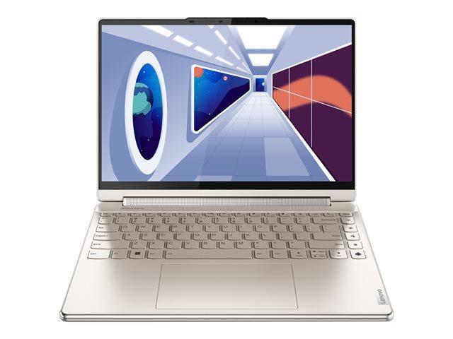 Лаптоп LENOVO Yoga 9 (12-ядрен) Intel Core i7 (13th Gen) 1360P 2.2/5GHz, 14.0" (35.56 cm) 2.8k OLED 90Hz HDR Touch,16GB DDR5, 1TB PCIe, Windows 11 Home, Oatmeal, 83B1003HBM