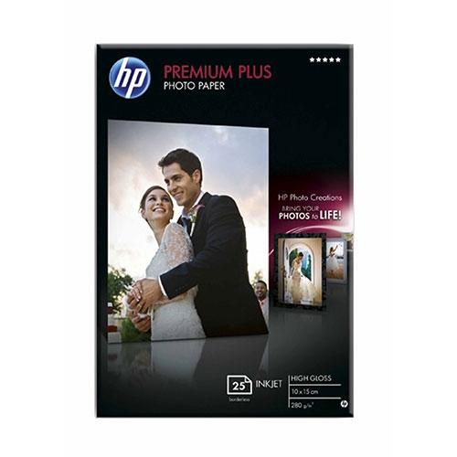 Хартия HP Premium Plus Glossy Photo Paper - 25 sht/10 x 15 cm