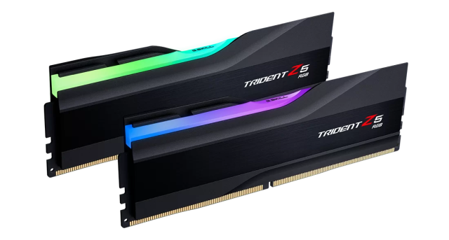 Памет G.SKILL Trident Z5 RGB Black 32GB (2x16GB) DDR5 PC5-48000 6400MHz, CL32, 1.4 V,  Intel XMP